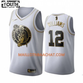 Maillot NBA Boston Celtics Grant Williams 12 Nike 2019-20 Blanc Golden Edition Swingman - Enfant